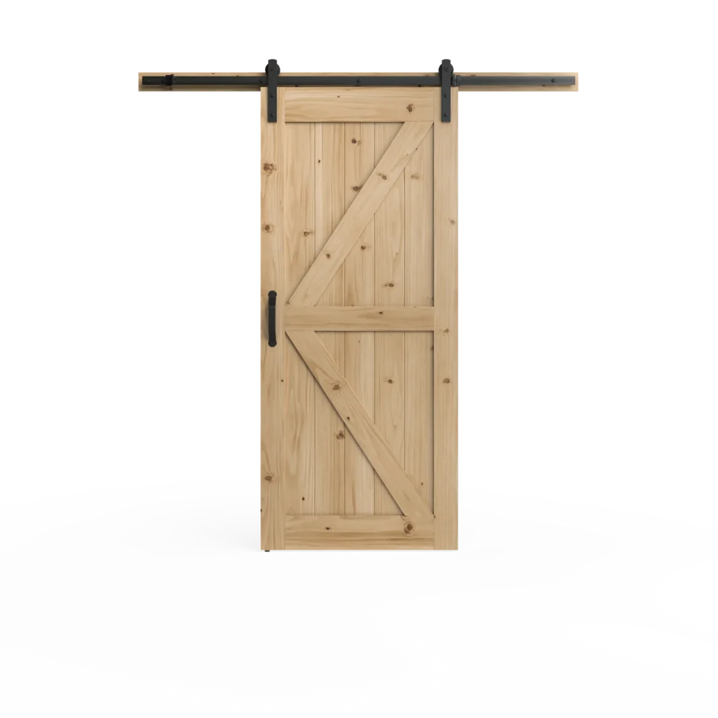 K-Bar Knotty Pine Barn Door