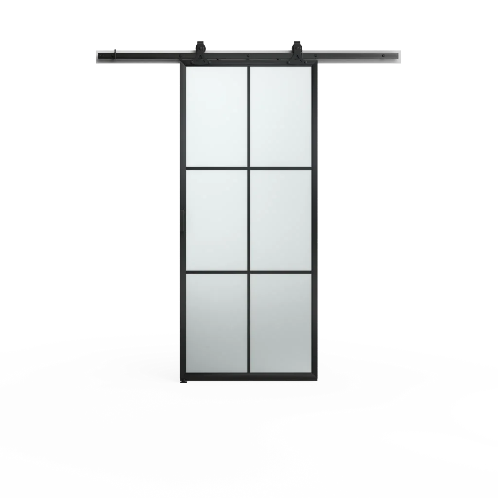 6-Lite Metal Barn Door